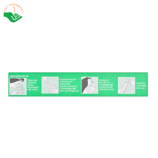Gel trị mụn Acnedap Gel Dapsone Gel IP 5% Cipla điều trị mụn trứng cá (tuýp 15g)