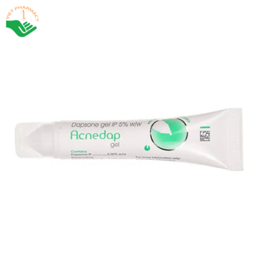 Gel trị mụn Acnedap Gel Dapsone Gel IP 5% Cipla điều trị mụn trứng cá (tuýp 15g)
