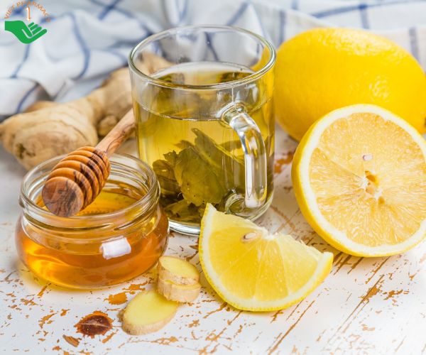 Dùng gừng, chanh và mật ong để giải rượu