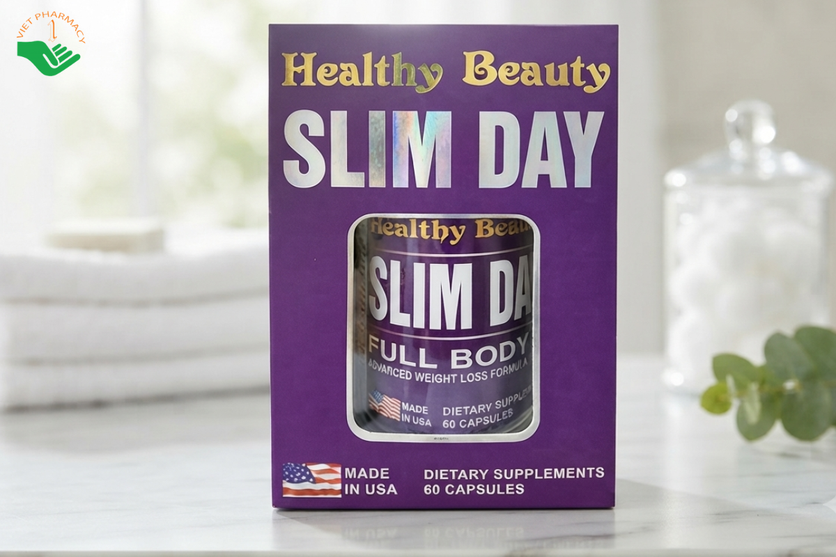 Viên uống giảm cân, tan mỡ bụng Healthy Beauty Slim Day
