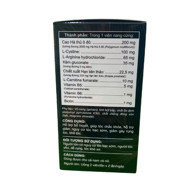 Viên kích thích mọc tóc Hà thủ ô đỏ TD3 PLUS ++ Nam Thái Dương (Hộp 30 viên)