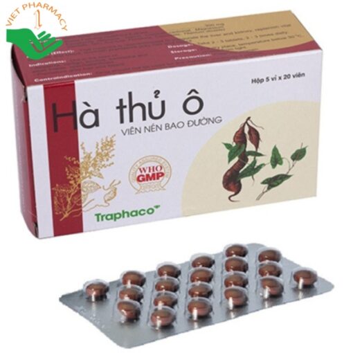 Hà thủ ô Traphaco trị tóc bạc sớm, dưỡng huyết (100 viên)