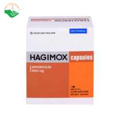 Thuốc Hagimox Capsules 500mg (Nâu - cam)