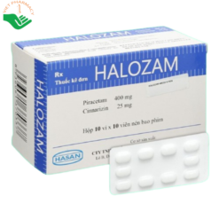 Thuốc Halozam điều trị suy giảm thần kinh, đau nửa đầu (10 vỉ x 10 viên)