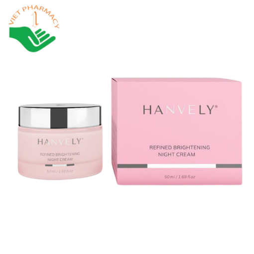 Kem giảm nám, sáng da ban đêm Hanvely Refined Brightening Night Cream 50ml