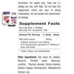 Viên uống bổ gan Healthy Beauty HB Silymarin Milkthistle 1000mg