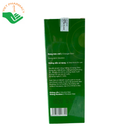 Nước súc miệng dược chất thiên nhiên kháng khuẩn ASIN 250ml
