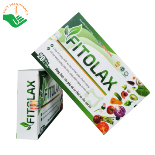 Hỗ trợ tiêu hóa, bổ sung chất xơ Dr Pharma Fitolax (20 ống x 10ml)