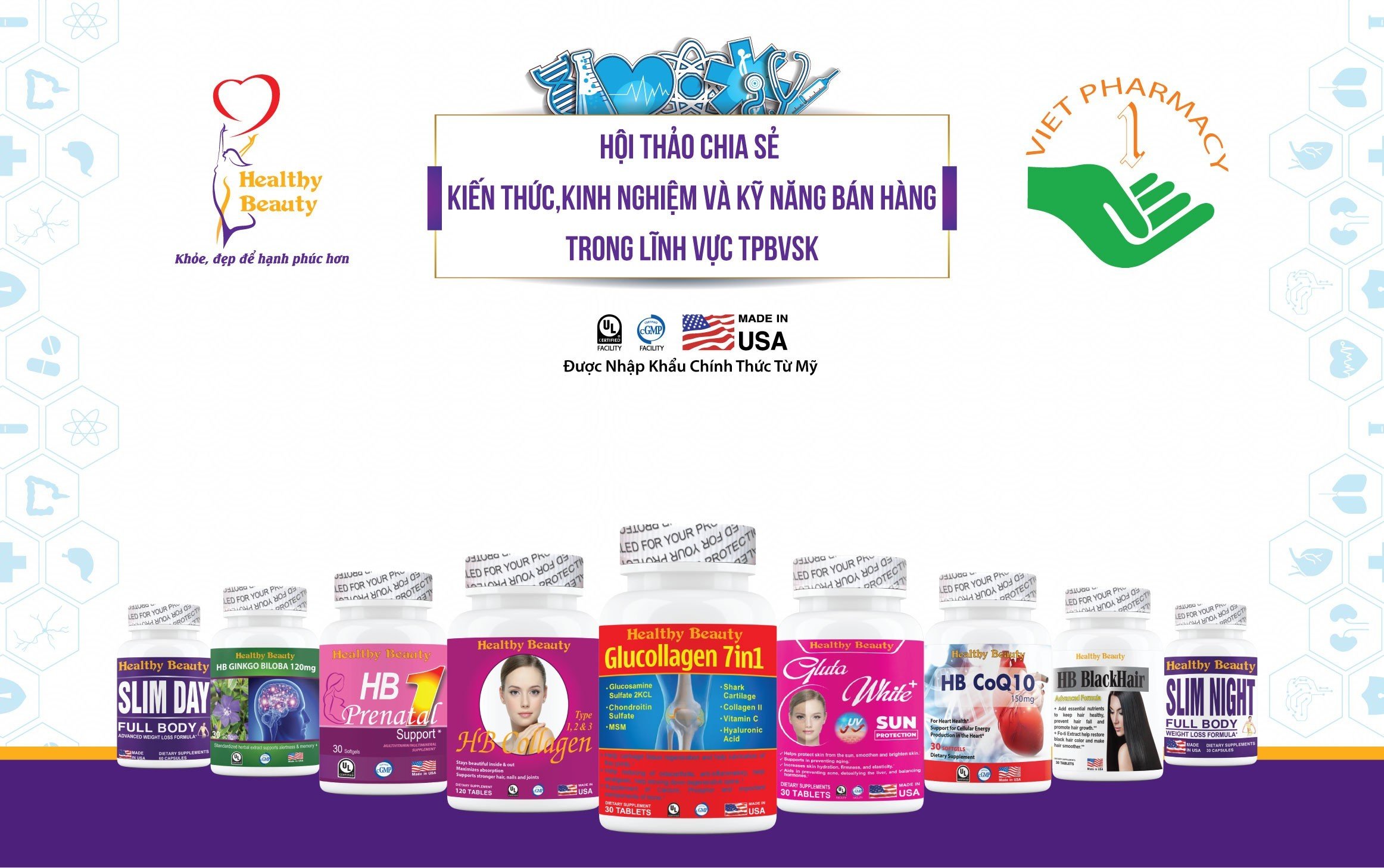 Hội thảo chia sẻ kiến thức, kinh nghiệm và kỹ năng bán hàng trong lĩnh vực Thực phẩm bảo vệ sức khoẻ
