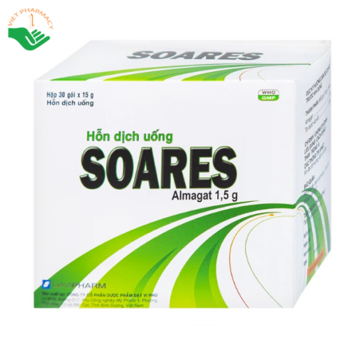 Hỗn dịch uống Soares Davipharm điều trị loét dạ dày tá tràng, viêm dạ dày (30 gói x 15g)