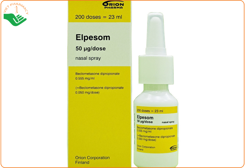 Hỗn dịch xịt mũi Elpesom trị viêm mũi dị ứng (Hộp 1 lọ 200 liều xịt)