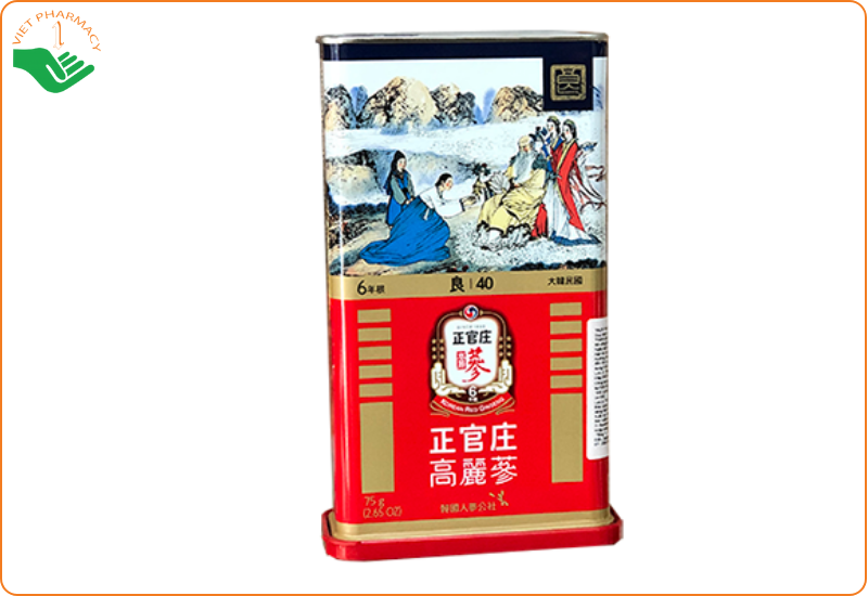 Nhân sâm Hàn Quốc củ khô đóng hộp