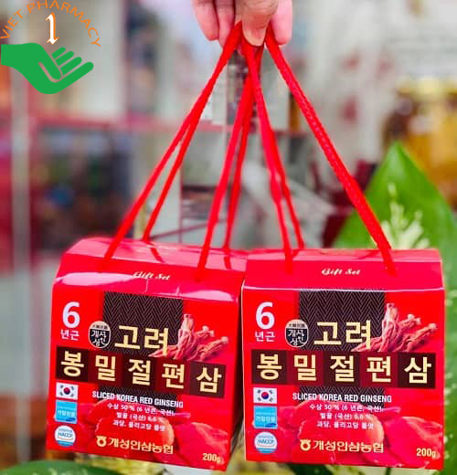 Hồng sâm lát tẩm mật ong Sliced Korea Red Ginseng