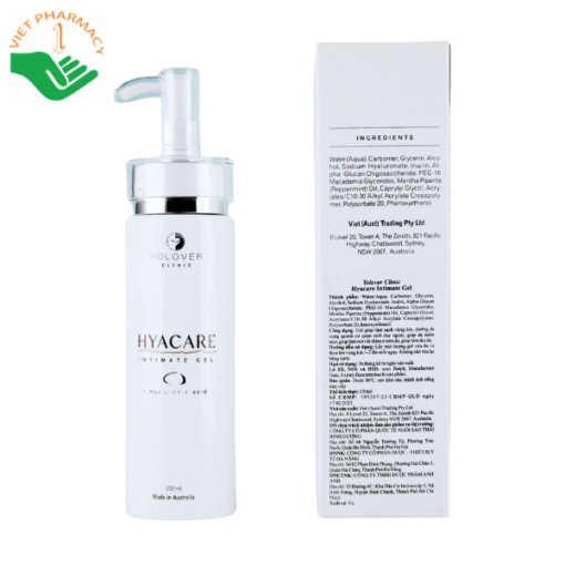 Gel cấp ẩm làm sáng,trẻ hóa vùng kín Hyacare Intimate Gel 150ml