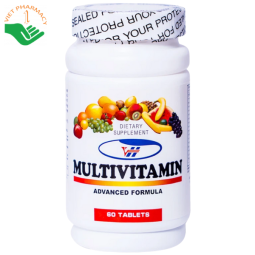 Viên uống bổ sung Vitamin và khoáng chất hỗ trợ tăng cường sức khỏe Multivitamin Nutrimed (Hộp 60 Viên)