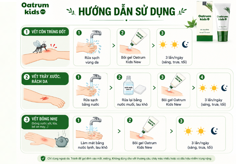 Hướng dẫn sử dụng Oatrum Kids New
