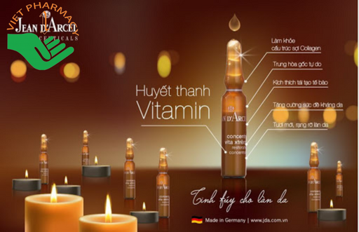 Huyết thanh vitamin làm tươi mới, trắng sáng da Jean Darcel Restorative Concentrate