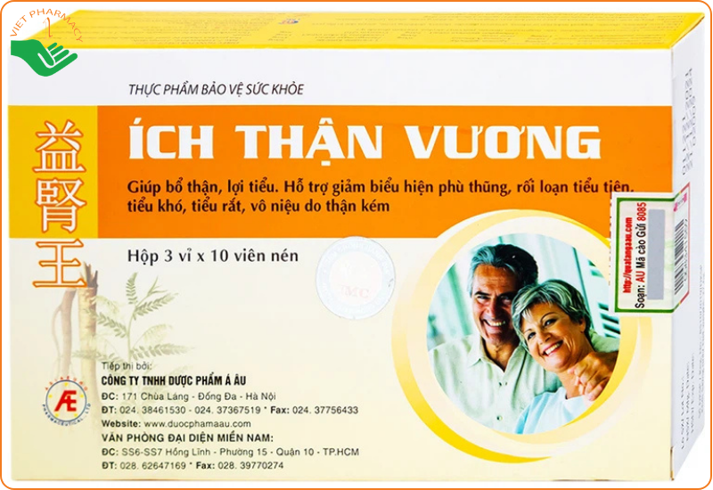 Viên uống Ích Thận Vương bổ thận, lợi tiểu (3 vỉ x 10 viên)