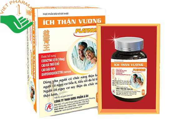 Ích Thận Vương Platinum hỗ trợ tăng cường chức năng thận - Hộp 30 viên