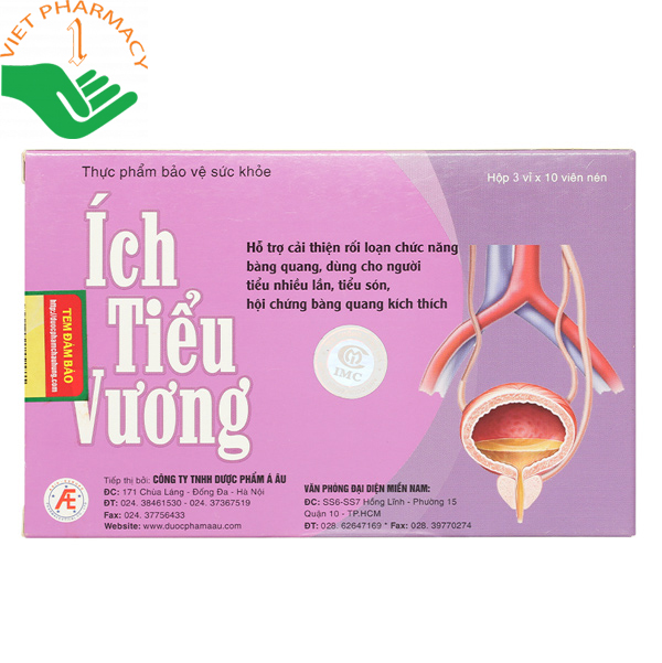 Ích Tiểu Vương hỗ trợ cải thiện rối loạn chức năng bàng quang hiệu quả.