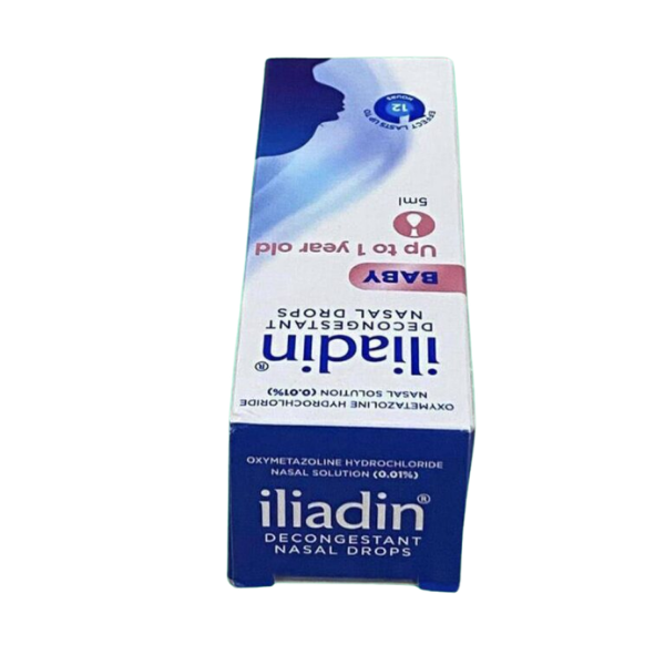 Thuốc nhỏ mũi dành cho trẻ sơ sinh Iliadin 0.01% (Hộp 1 chai 5ml)