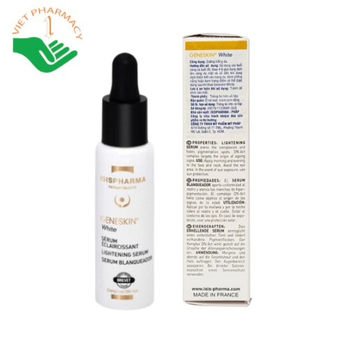 Tinh chất dưỡng trắng da Isispharma Geneskin White 28ml