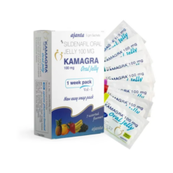 Thuốc điều trị rối loạn cương dương Kamagra Oral Jelly 100mg Vol-1 Ajanta 7 gói