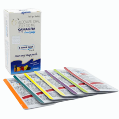 Thuốc điều trị rối loạn cương dương Kamagra Oral Jelly 100mg Vol-1 Ajanta 7 gói