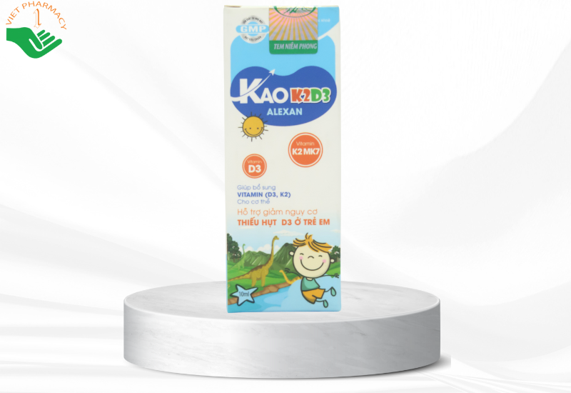 Kao K2D3 Alexan bổ sung Vitamin D3, K2 cho trẻ nhỏ