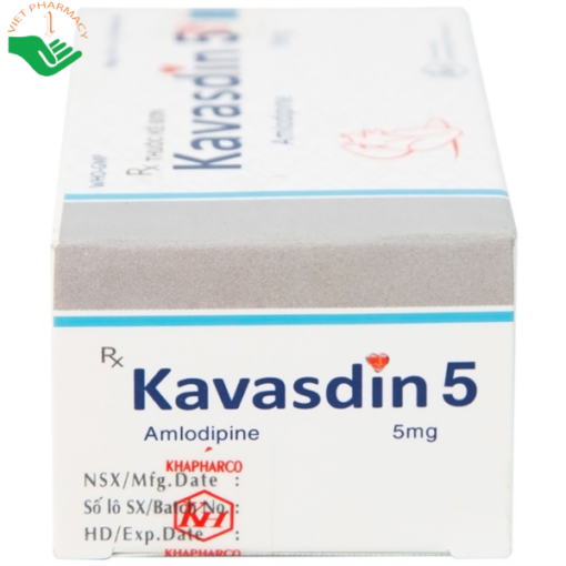 Thuốc Kavasdin 5 hỗ trợ điều trị tăng huyết áp (10 vỉ x 10 viên)