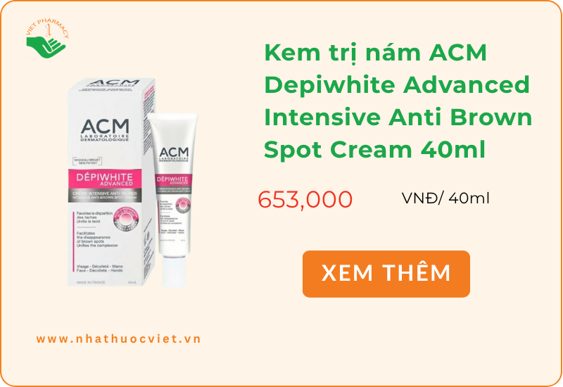 Kem trị nám ACM Depiwhite Advanced Intensive Anti Brown Spot Cream 40ml