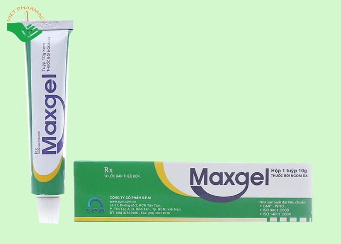 Kem bôi da Maxgel SPM điều trị viêm da, viêm trầy, hăm, nấm da (10g)
