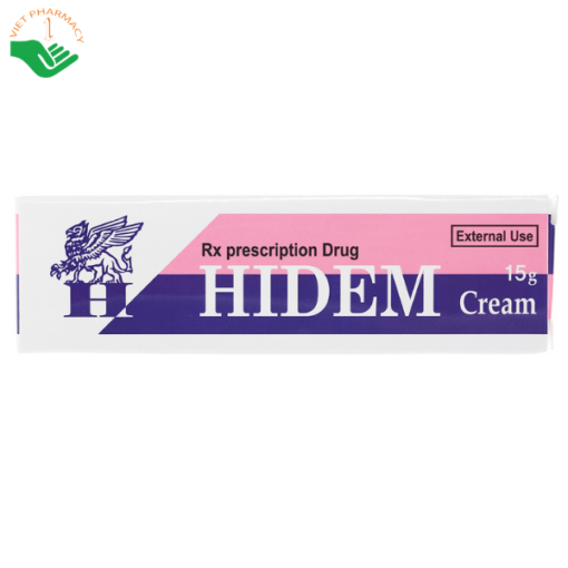 Kem bôi Hidem Cream trị viêm da dị ứng, hăm da, nấm da (Tuýp 15g)