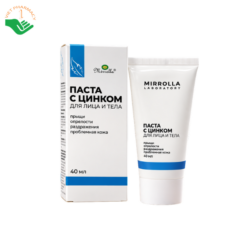 Kem bôi Paste with Zinc Mirolla làm dịu da, ngừa viêm da dành cho mặt và cơ thể (Tuýp 40ml)