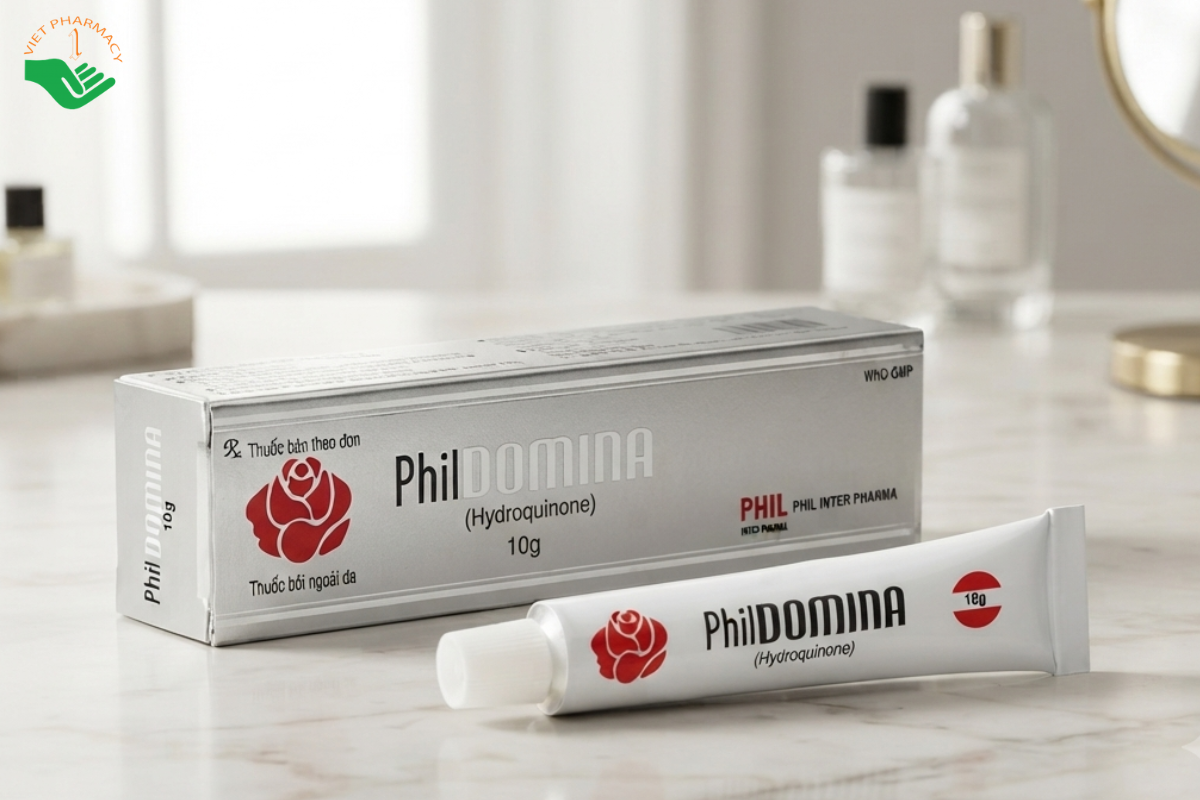 Kem PhilDomina Phil điều trị nám da, sạm da, tàn nhang, nốt ruồi (Tuýp 10g)
