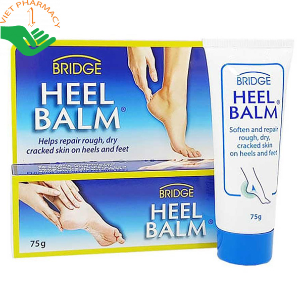 Kem Bridge Heel Balm 75g giúp da mịn màng, ngăn ngừa nứt nẻ.