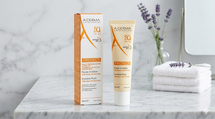Kem chống nắng A-Derma Protect Invisible Fluid Very High Protection SPF50+
