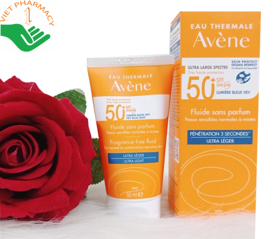 Kem chống nắng Avene Very High Protection Fluid SPF50+
