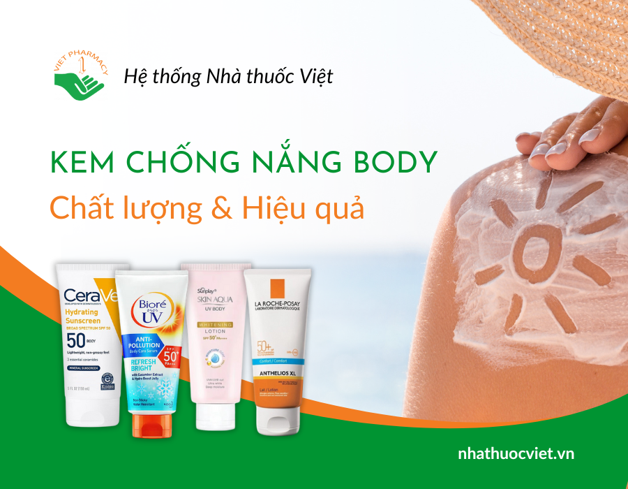 Top kem chống nắng toàn thân chất lượng