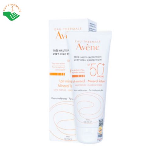 Kem chống nắng vật lý Kem chống nắng AVÈNE Very High Protection Mineral Lotion SPF50+ 100ML