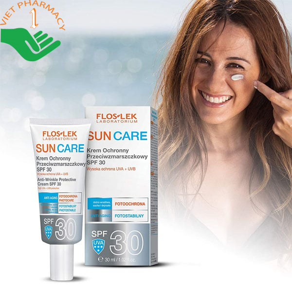 Kem chống nắng Floslek SUN CARE Krem Ochronny Przeciwzmarszczkowy SPF 30