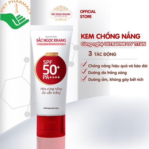 Kem chống nắng Sắc Ngọc Khang SPF 50+/PA++++ (Tuýp 50g).
