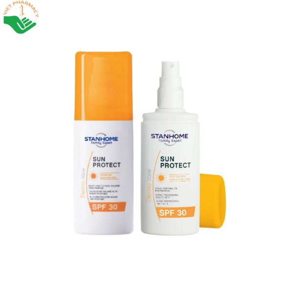 kem-chong-nang-sun-protect-spf-30-stanhome-1 Sản phẩm Kem chống nắng dưỡng ẩm cho da nhạy cảm SPF30 Stanhome Sun Protect