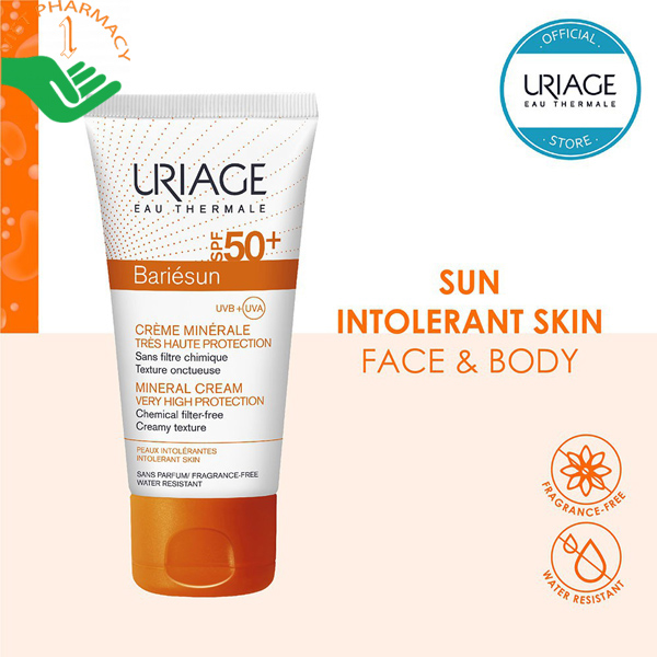 kem chống nắng Uriage Bariesun SPF50+ Creme Minerale