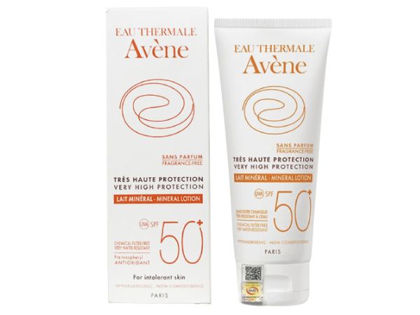 Kem chống nắng cho da nhạy cảm Avene Protection Mineral Lotion SPF50+