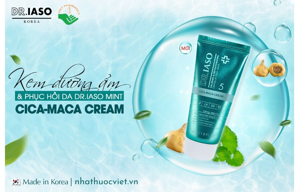 Kem dưỡng ẩm cho mẹ bầu DR.IASO Cica-Maca Cream