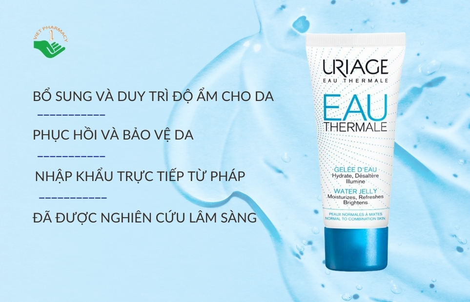 Kem dưỡng ẩm chuyên sâu Uriage Eau Thermale Gelée D'eau
