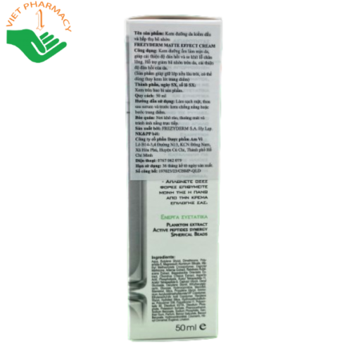 Kem dưỡng da kiềm dầu và hấp thu bã nhờn Frezyderm Matte Effect Cream 50ml