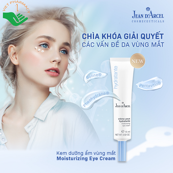 Kem dưỡng ẩm ngăn ngừa lão hóa vùng mắt Jean Darcel Anti Moisturizing Eye Cream