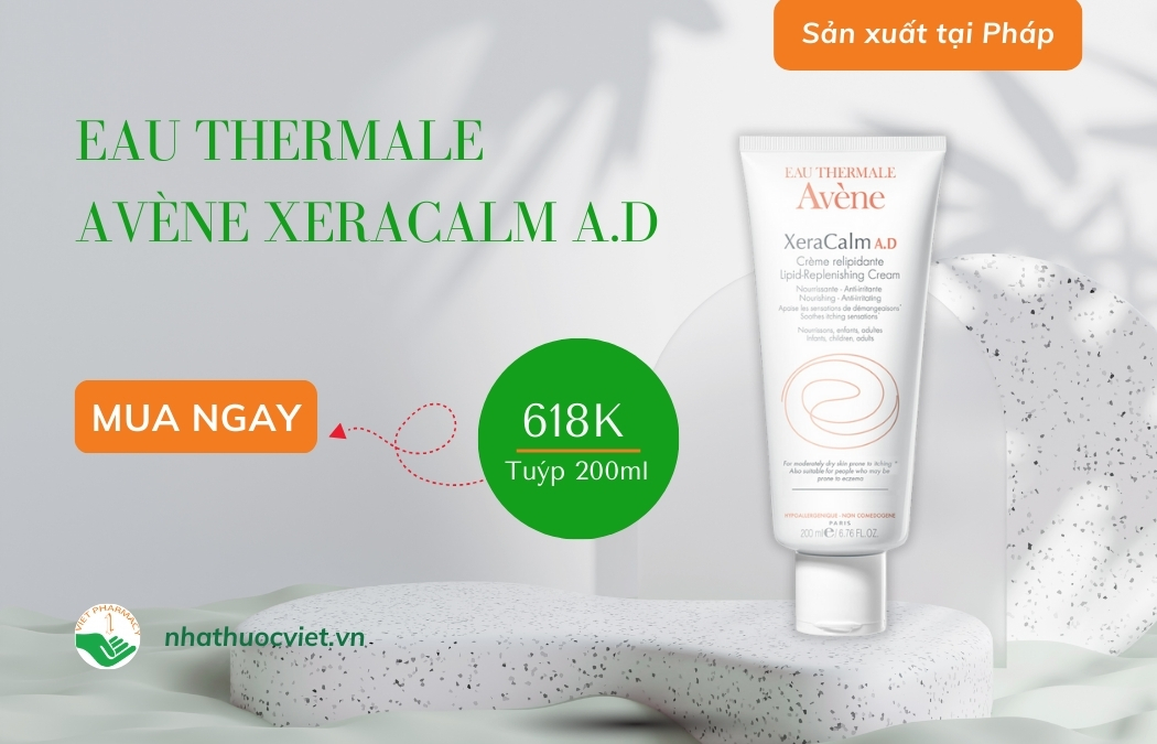 Kem dưỡng ẩm toàn thân cho da khô Eau Thermale Avène Xeracalm A.D